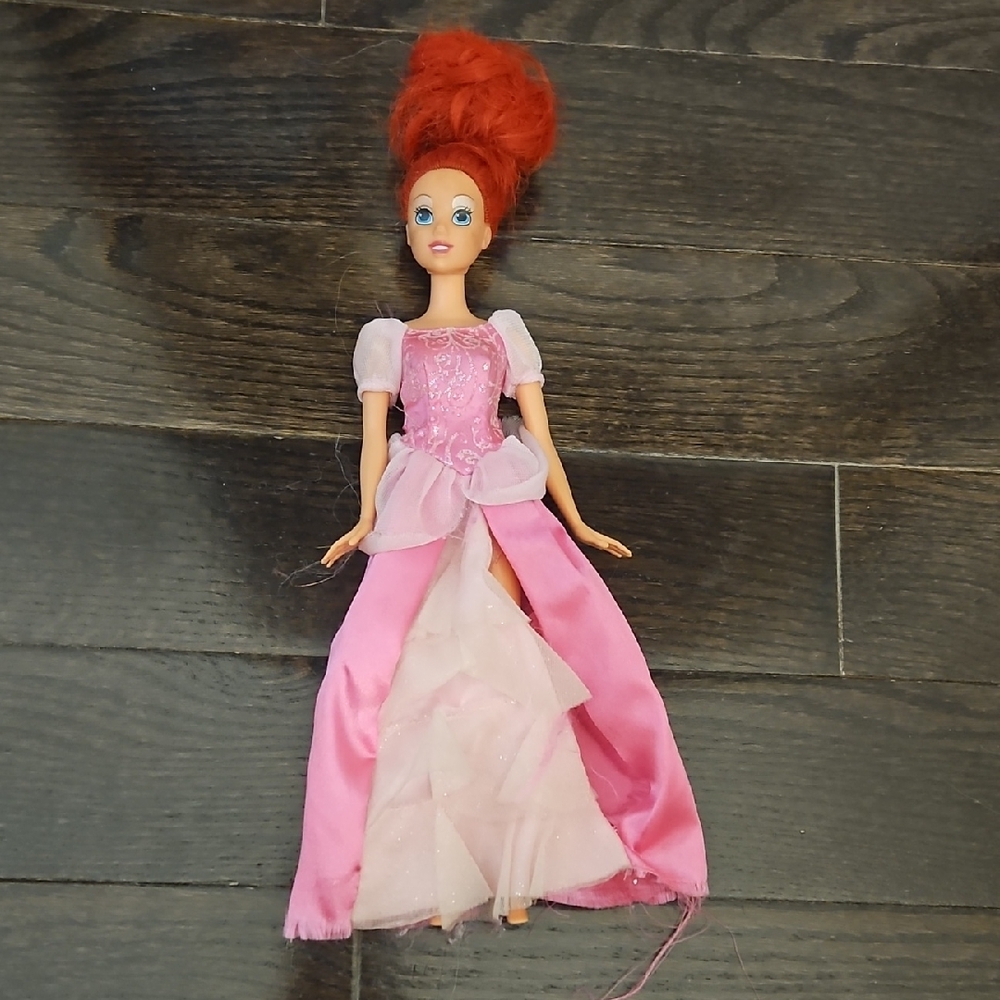 Disney Mattel Little Mermaid Sparkling Princess Ariel Doll (Ruffle Skirt)